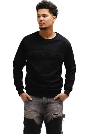 Iceberg Sweathshirts & Hoodies, Herre, Sort, S, Bomuld, Embossed Logo Sweater