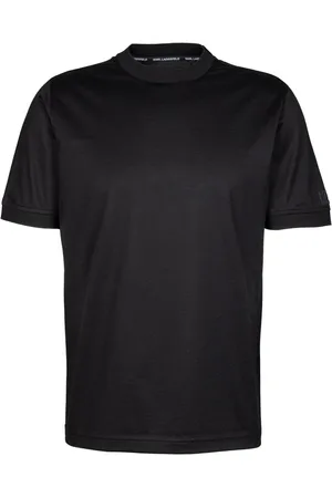 Karl Lagerfeld Top, Herre, Sort, M, Bomuld, Kortærmet bomulds T-shirt