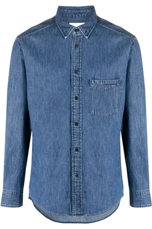Isabel Marant Skjorte, Herre, Blå, M, Bomuld, Marine Jeans Skjorte