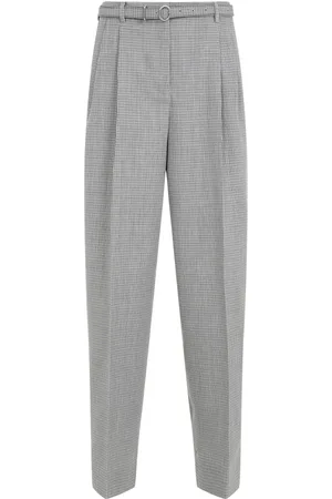 Jil Sander Bukser, Dame, Grå, S, Uld, Uldbukser