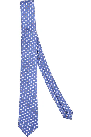 Errico Formicola Tilbehør, Herre, Blå, ONE SIZE, Luksus Silkeslips