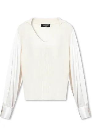 Fabiana Filippi Top, Dame, , S, Satin, Sweater med satinærmer