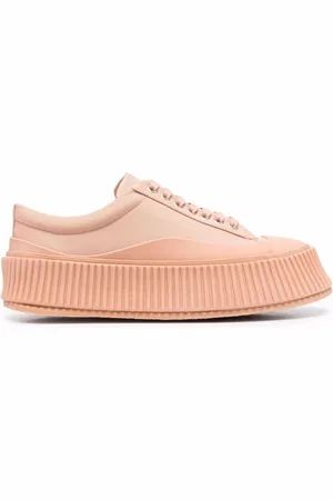 Jil Sander Sko, Dame, Lyserød, 40 EU, Oversized Sole Sneakers