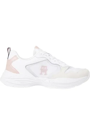 Tommy Hilfiger Sko, Dame, Hvid, 40 EU, Uld, Sporty Runner Sportssko