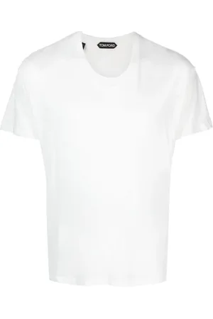 Tom Ford Top, Herre, Hvid, S, Bomuld, Bomuldsblanding T-shirt