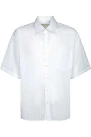 COSTUMEIN Skjorte, Herre, Hvid, XL, Hvid Geometrisk Mønster Skjorte