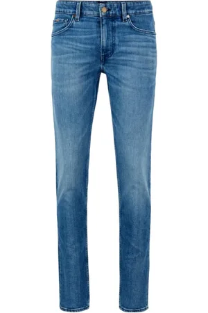 HUGO BOSS Jeans, Herre, Blå, W35 L32, Bomuld, Extra Slim Fit Jeans