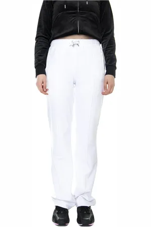 Juicy Couture Bukser, Dame, Hvid, L, Uld, Tina Track Vlr High-Waisted Bukser