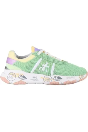 Premiata Sko, Dame, Grøn, 37 EU, Uld, Buff 5842 Sneakers