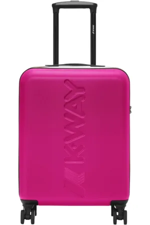 K-Way Kuffert, Herre, Lyserød, ONE SIZE, Polyester, Kompakt Rejse Trolley Taske
