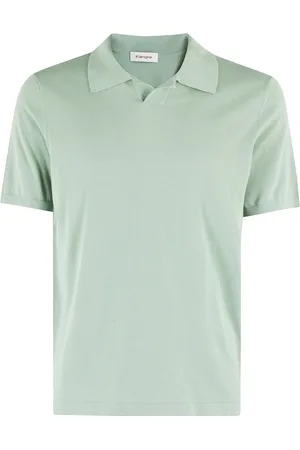 KANGRA CASHMERE Top, Herre, Grøn, 2XL, Bomuld, Bomuldspolo Skipper Stil