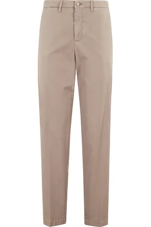 Briglia 1949 Bukser, Dame, Brun, S, Bomuld, Brun Cropped Jeans med Franske Lommer