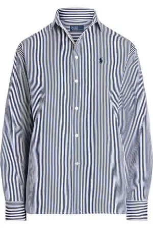 Ralph Lauren Bluser & Skjorter, Dame, Blå, S, Afslappet Skjorte