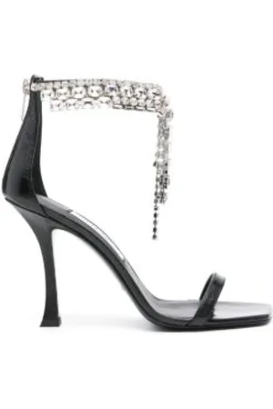 Jimmy Choo Sko, Dame, Sort, 39 EU, Læder, Elegante Verity Sandaler