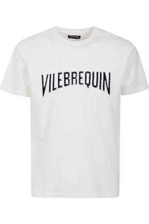 Vilebrequin Top, Herre, Hvid, S, Bomuld, Bomuld T-shirt med fortrykt