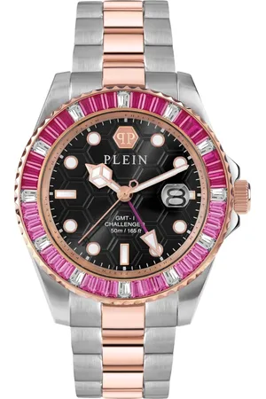 Philipp Plein Tilbehør, unisex, Sort, ONE SIZE, Gmt-I Challenger Baguettes Ur