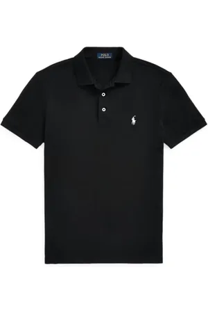 Ralph Lauren Top, Herre, Sort, L, Bomuld, Klassisk Sort Polo Skjorte med Logo