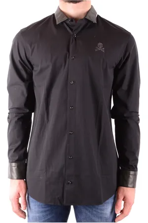 Philipp Plein Skjorte, Herre, Sort, S, Casual Skjorte