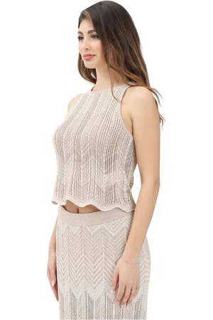 AKEP Top, Dame, , S, Zig-Zag Crop Top