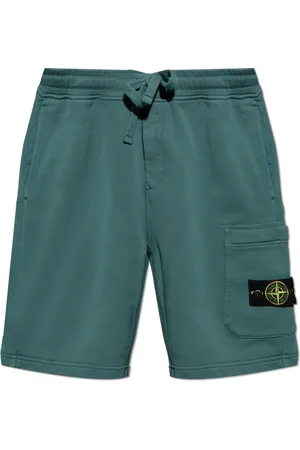 Stone Island Shorts, Herre, Grøn, XL, Bomuld, Logo Shorts