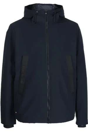 Tommy Hilfiger Jakke, Herre, Blå, XL, Polyester, Tech Essentials Hættejakke