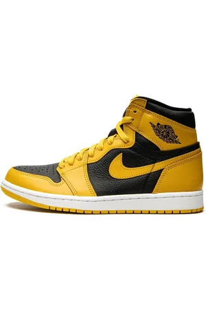 Jordan Sko, Herre, Gul, 47 1/2 EU, Læder, High OG Pollen Sneakers
