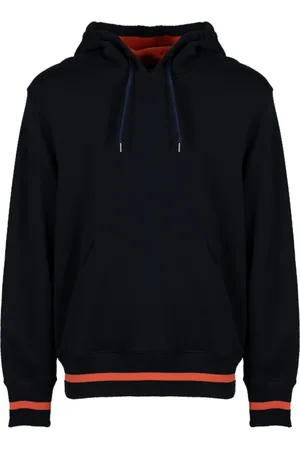 Paul Smith Sweathshirts & Hoodies, Herre, Sort, S, Bomuld, Happy Print Hættetrøje med Snøre