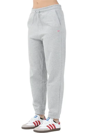 Diesel Bukser, Dame, Grå, S, Bomuld, Sporty Grey Sweatpants Forår Sommer