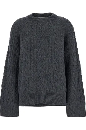 Ivy & Oak Strik, Dame, Grå, XS, Uld, Klarina Ann Strik Crewneck Jumper