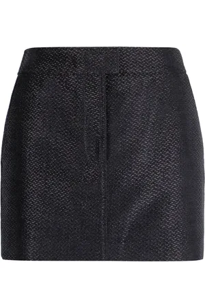 Tom Ford Nederdel, Dame, Sort, S, Bomuld, Silke Viscose Strik Mini Nederdel