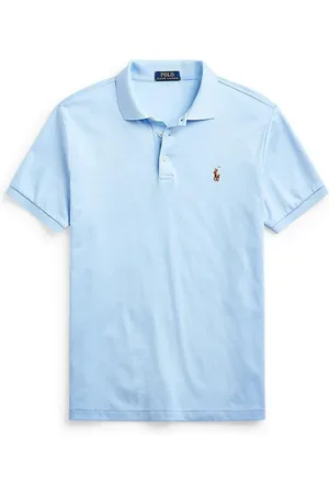 Ralph Lauren Top, Herre, Blå, M, Blå Polo Skjorte med Pony Logo