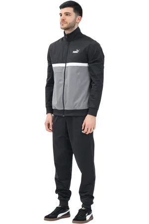 PUMA Sport, Herre, Sort, 2XL, Uld, Sort Farveblok Træningstøj Mænd Forår Sommer