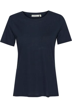 INWEAR Top, Dame, Blå, M, Uld, Marineblå T-shirt Top
