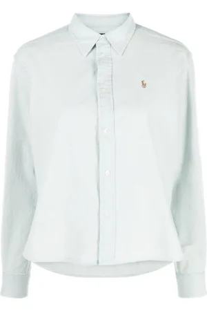 Ralph Lauren Bluser & Skjorter, Dame, Grøn, L, Bomuld, Klassisk Polo Shirt