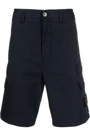 Stone Island Shorts, Herre, Blå, W30, Bomuld, Stretch Bomuldsshorts