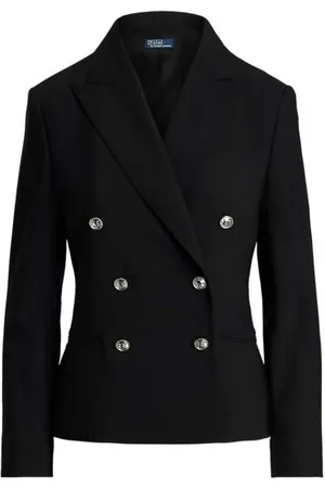 Ralph Lauren Jakke, Dame, Sort, L, Uld, Stilfuld Sako Skjorte