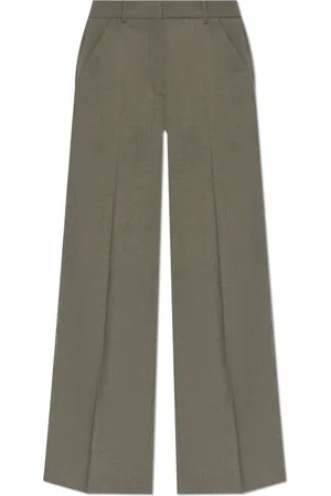 Kenzo Bukser, Dame, Grå, XS, Bomuld, Creased Bukser