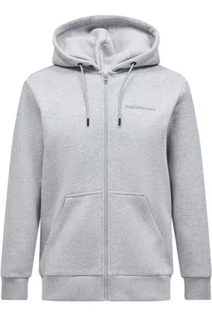 Peak Performance Sweathshirts & Hoodies, Dame, Grå, L, Bomuld, Small Logo Zip Jacket
