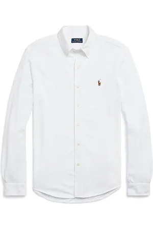 Ralph Lauren Skjorte, Herre, Hvid, M, Uld, Stilfuld Skjorte til Mænd