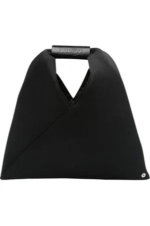 Maison Margiela Taske, Dame, Sort, ONE SIZE, Læder, Sort håndtaske med trekantet silhuet