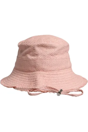 Dolce & Gabbana Tilbehør, Dame, Lyserød, 59 CM, Bomuld, Lyserød Bomuldsspandehat