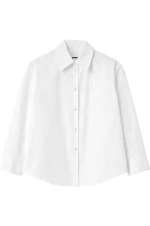 Jil Sander Bluser & Skjorter, Dame, Hvid, S, Bomuld, Cropped Skjorte