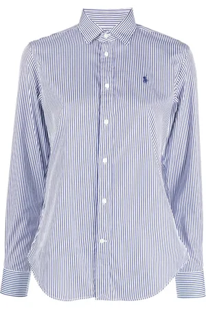 Ralph Lauren Bluser & Skjorter, Dame, Blå, 2XL, Bomuld, Skjorte