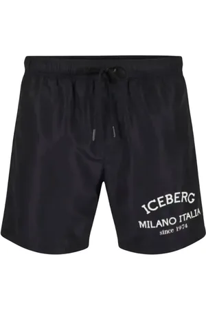 Iceberg Badetøj, Herre, Sort, XL, Polyester, Milano Italia Medium Boardshort