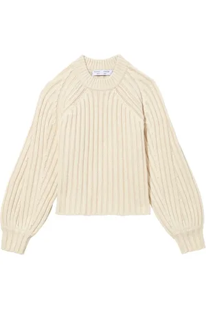 Proenza Schouler Strik, Dame, , M, Bomuld, Rib Crewneck Sweater