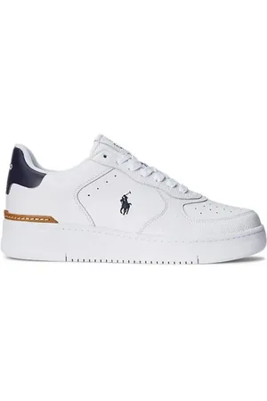 Ralph Lauren Sko, Herre, Hvid, 44 EU, Uld, Stilfulde Sneakers til Mænd og Kvinder