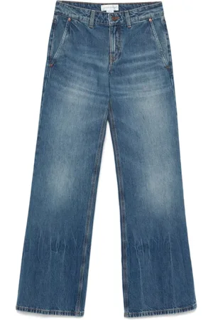 Victoria Beckham Jeans, Dame, Blå, W28, Flared Indigo Jeans