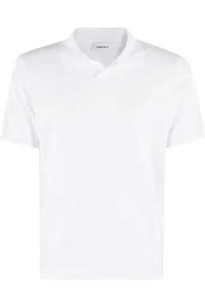 KANGRA CASHMERE Top, Herre, Hvid, 2XL, Bomuld, Hvid Polo Skjorte Bomuld 1Lag