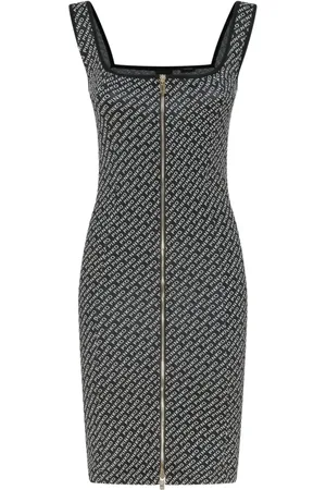 Pinko Kjole, Dame, Flerfarvet, XS, Midi Sheath Kjole