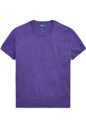 Ralph Lauren Top, Dame, Lilla, M, Uld, Stilfuld Vesta til et trendy look